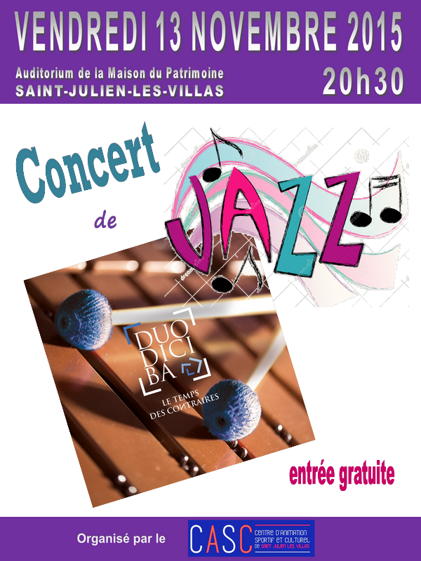 Concert de Jazz avec le Groupe DUODICIBA